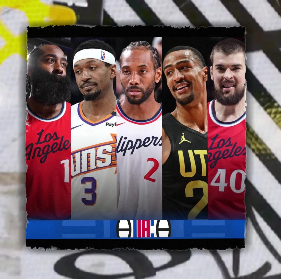 若比尔买断加盟，快船这首发阵容实力，哪怕在西部都很能打吧！