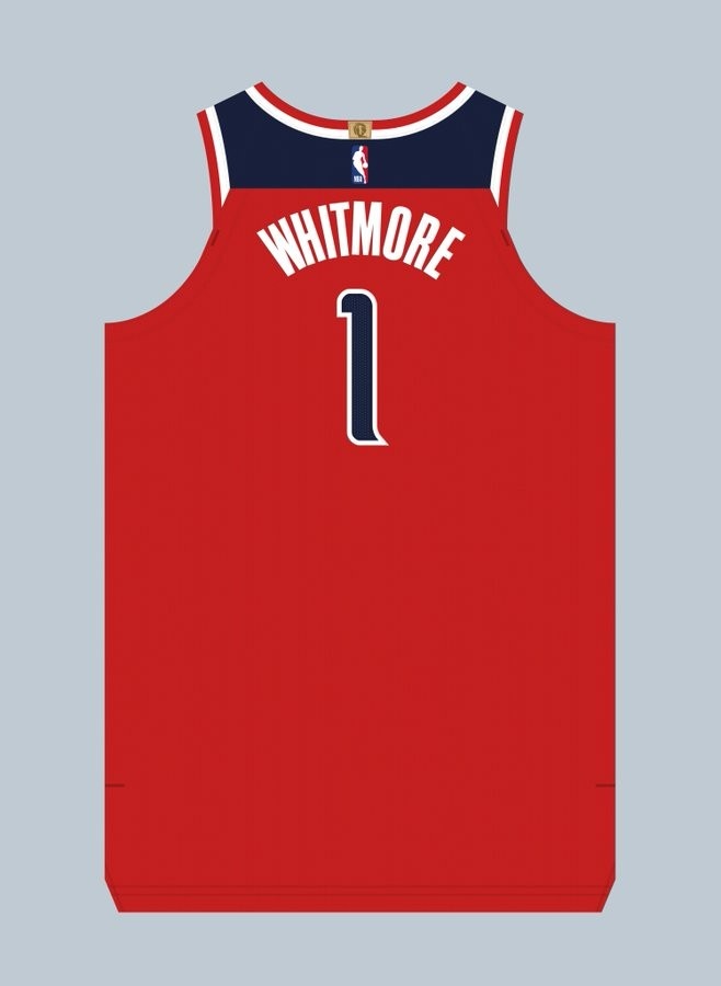 惠特摩尔将穿着奇才1号球衣征战 此前在火箭穿的是7号