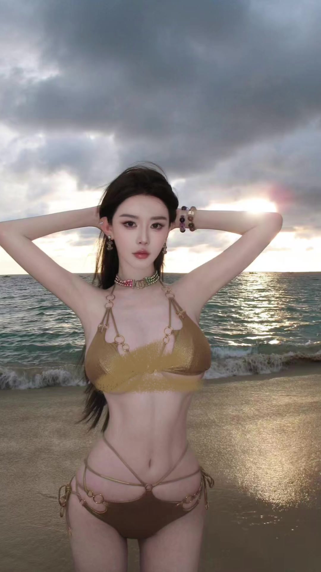 喜欢詹姆斯的小迷妹周麟嘉，这个身材没话说！