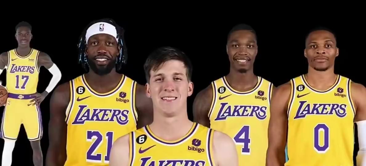 逆天阵容！🤣两年多前，哈姆在湖人曾让这五个人同时在场