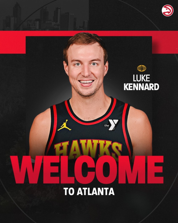 特雷-杨亲自招募的射手！老鹰官宣肯纳德加盟