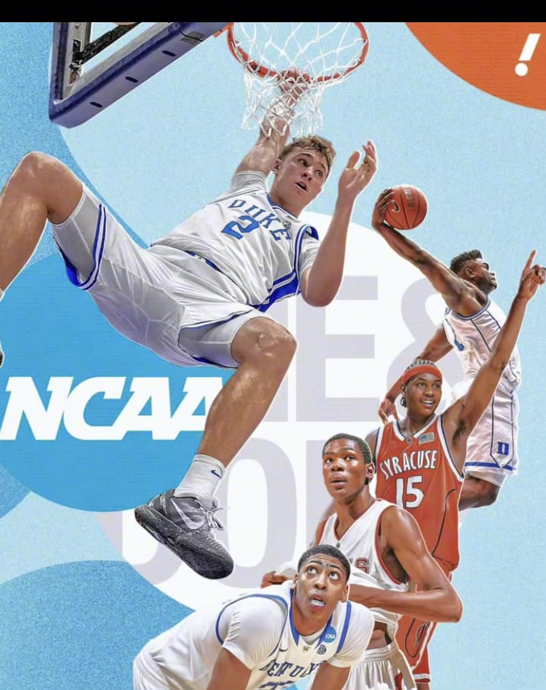 这五人排名的话怎么排？NCAA历史上最具统治力的五位大一球员