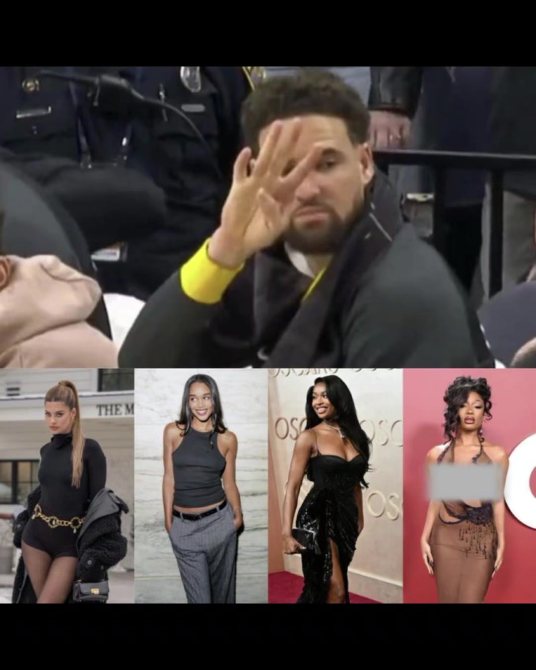 你小子！原来克莱当年比划的四是四个女友，个个都很顶