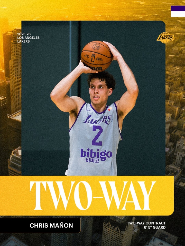 官宣了！湖人和后卫马农签下一份双向合同！