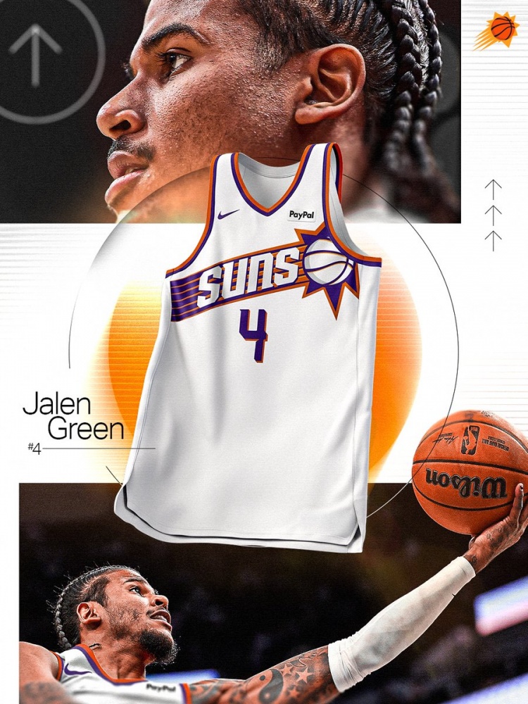 未换号！太阳官方：杰伦-格林新赛季将穿4号球衣出战