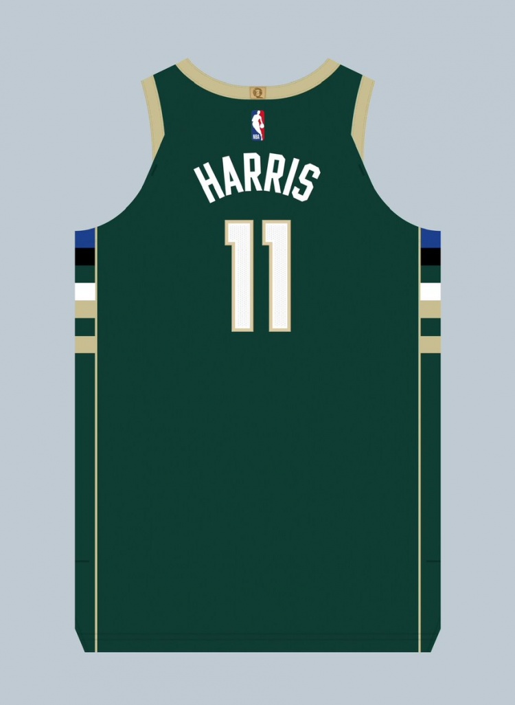 球衣记者：加里-哈里斯在雄鹿穿11号球衣 队史上一位是大洛