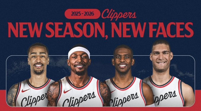 快船媒体晒出球队新援和旧将的数据对比：提升显著