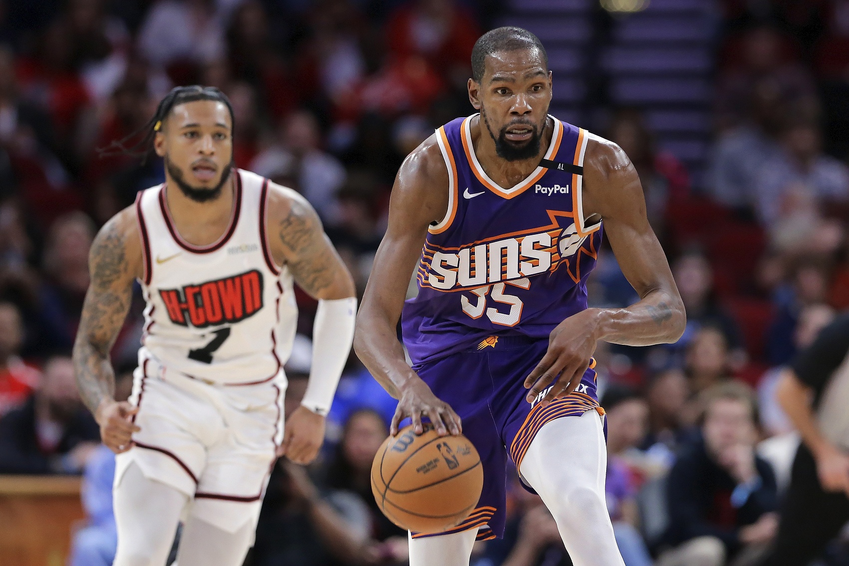 贾巴里：KD能得到他想要的任何投篮机会 防守者能做的只有祈祷