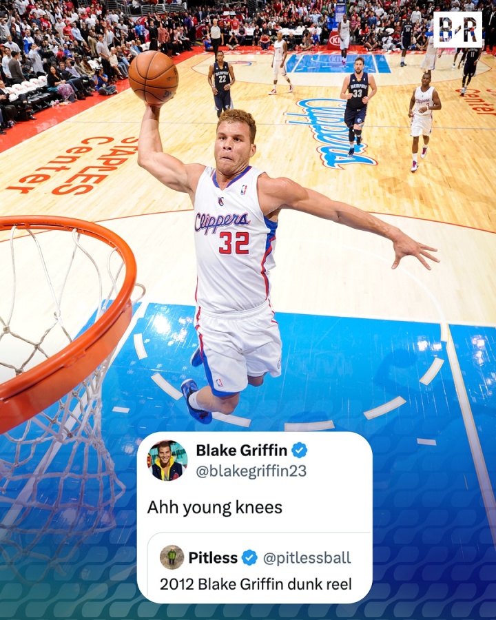 格里芬转发自己的扣篮片段：年轻的膝盖啊……
