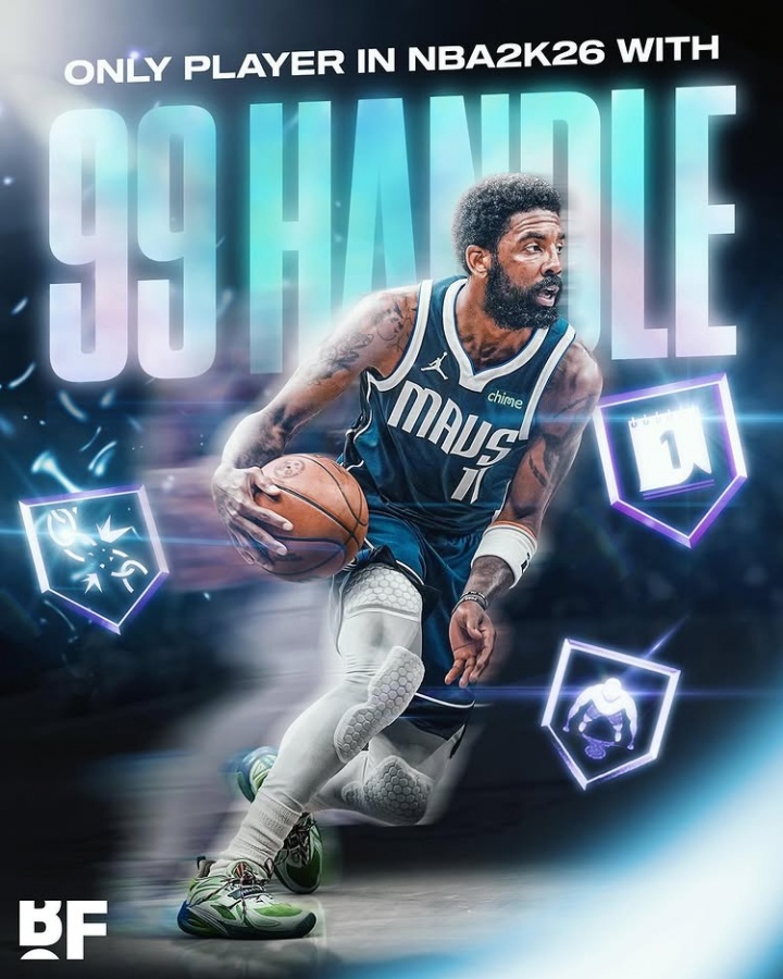 唯一真神！美媒：欧文是2K26唯一运球能力值达到99的球员