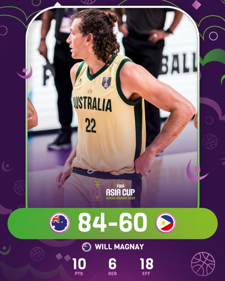 所向披靡！澳大利亚男篮继续保持亚洲杯不败金身 战绩来到16胜0负