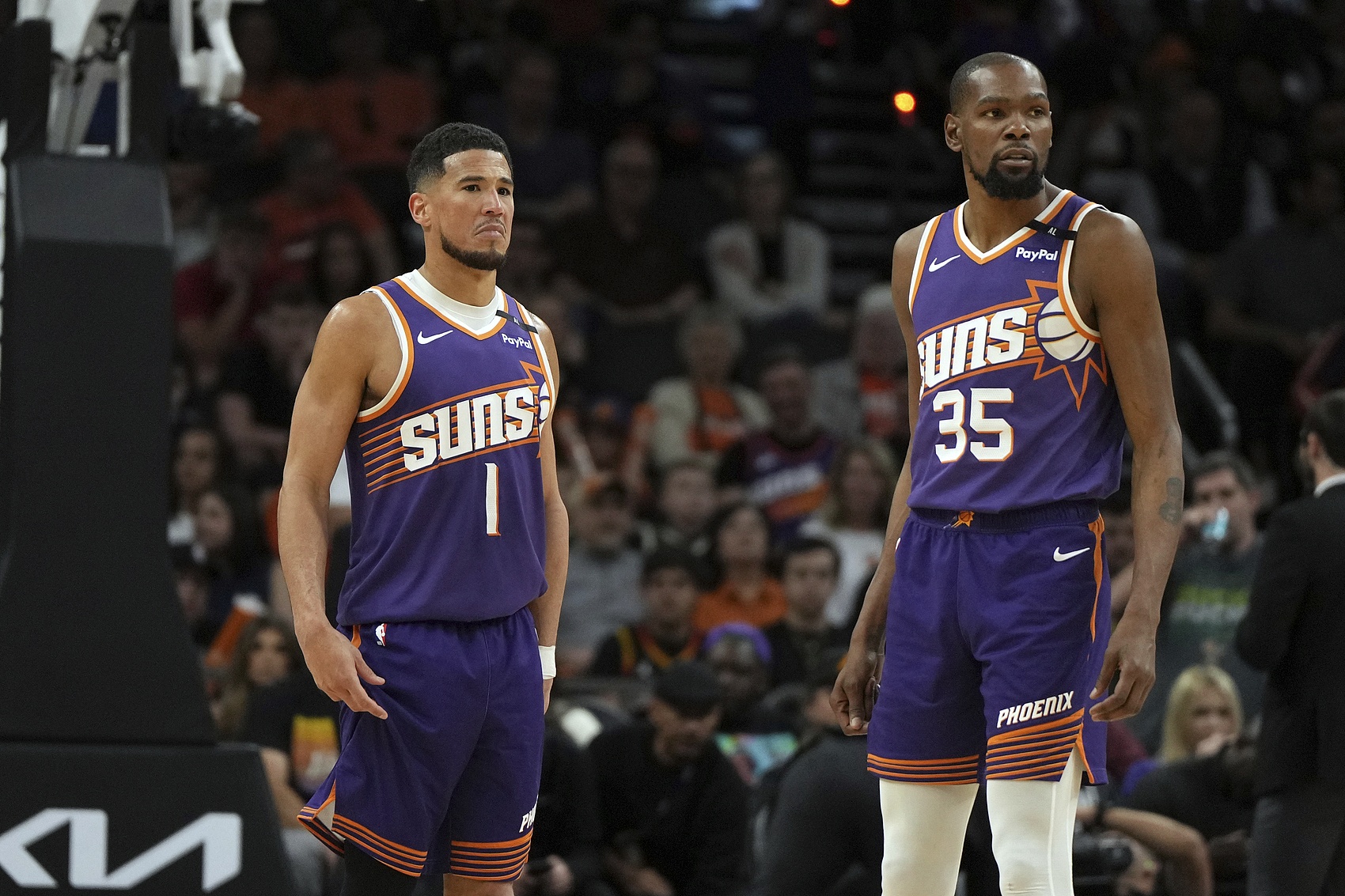 米西奇：KD惊讶于自己在太阳的战术地位之低 年轻人享受与其交流