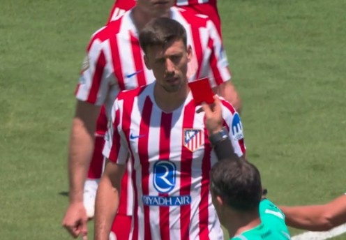 朗格莱在西甲已有6次被红牌罚下，近10个赛季仅3名球员比他更多